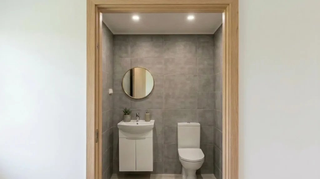 Minimalistlik wctuba Põldmarja Kodudes